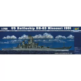   Trumpeter csatahajó USS Missouri BB-63 1991 – 1:700 hajómakett