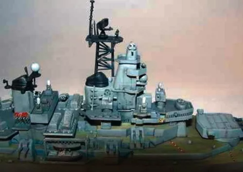 Trumpeter csatahajó USS Missouri BB-63 1991 – 1:700 hajómakett