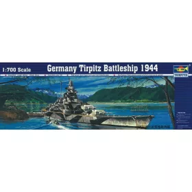 Trumpeter csatahajó Tirpitz – 1:700 hajómakett