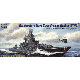   Trumpeter orosz Moskva cirkáló – Slava osztály – 1:700 hajómakett