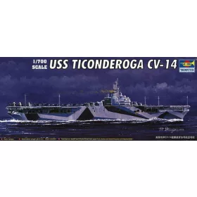   Trumpeter USS Ticonderoga CV-14 – 1:700 repülőgép-hordozó makett