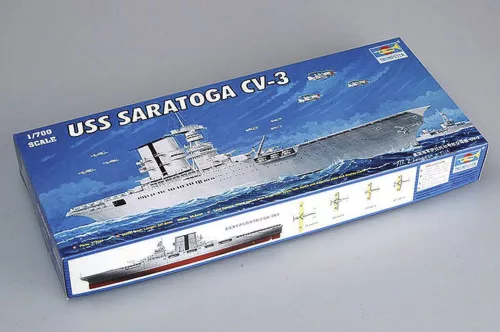 Trumpeter USS Saratoga CV-3 – 1:700 repülőgép-hordozó makett