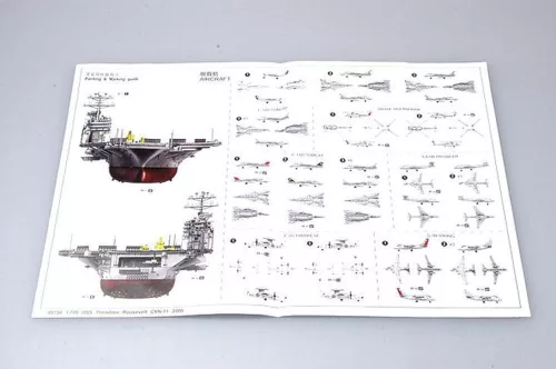 Trumpeter USS Theodore Roosevelt CVN-71 2006 – 1:700 repülőgép-hordozó makett