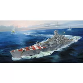   Trumpeter olasz haditengerészet csatahajó RN Roma 1943 – 1:700 hajómakett
