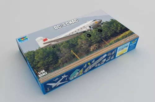 Trumpeter DC-3 – 1:48 repülőgép makett