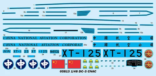 Trumpeter DC-3 – 1:48 repülőgép makett