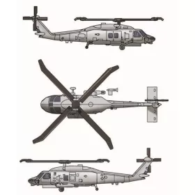   Trumpeter SH-60K Sea Hawk – 6 db – 1:350 helikopter makett