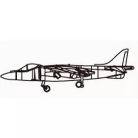 Trumpeter AV-8B Harrier – 1:350 repülőgép makett