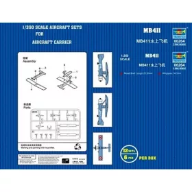   Trumpeter Besson MB.411 hidroplán – 12 db – 1:350 repülőgép makett
