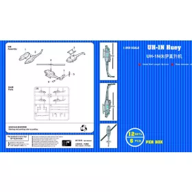 Trumpeter UH-1N Huey – 12 db – 1:350 helikopter makett