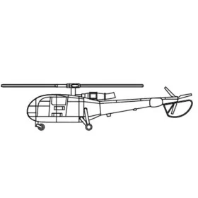 Trumpeter Alouette – 1:350 helikopter makett