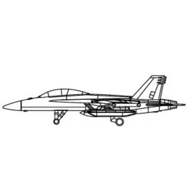 Trumpeter EA-18G Growler – 1:350 repülőgép makett