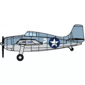 Trumpeter F4F-4 WILDCAT – 1:350 repülőgép makett