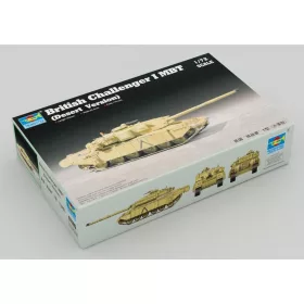   Trumpeter brit Challenger 1 fő harckocsi – sivatagi változat – 1:72 harcjármű makett