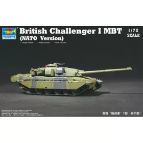   Trumpeter brit Challenger 1 fő harckocsi – NATO-változat – 1:72 harcjármű makett