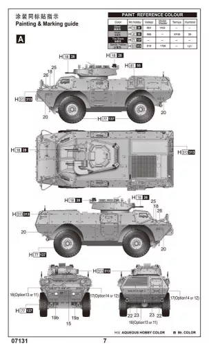Trumpeter M1117 Guardian páncélozott biztonsági jármű (ASV) – 1:72 harcjármű makett