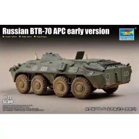   Trumpeter orosz BTR-70 APC korai változat – 1:72 harcjármű makett