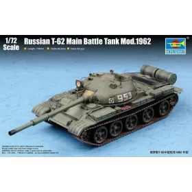   Trumpeter orosz T-62 fő harckocsi Mod.1962 – 1:72 harcjármű makett