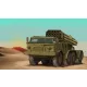 Trumpeter orosz 9P140 TEL – 9K57 Uragan rakéta-sorozatvető rendszer – 1:72 tüzérségi makett