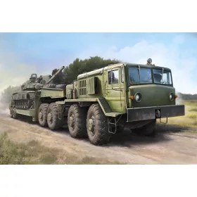   Trumpeter MAZ-537G késői gyártású változat + MAZ/ChMZAP-5247G félpótkocsi – 1:72 katonai jármű makett