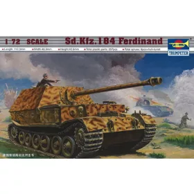   Trumpeter Sd.Kfz. 184 Tiger Ferdinand – 1:72 harcjármű makett