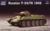 Trumpeter orosz T-34/76 – 1942-es változat – 1:72 harcjármű makett