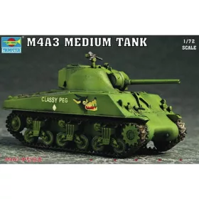 Trumpeter M4A3 harckocsi – 1:72 harcjármű makett
