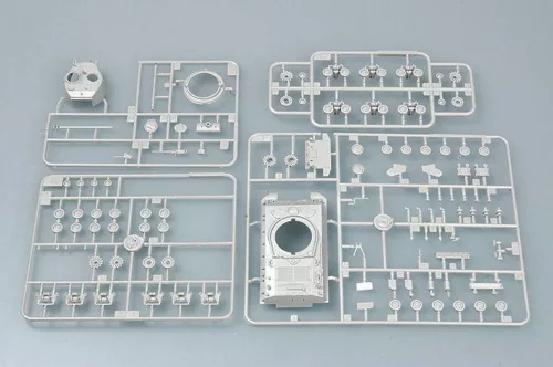 Trumpeter M4A3E8 harckocsi (T66 lánctalppal) – 1:72 harcjármű makett