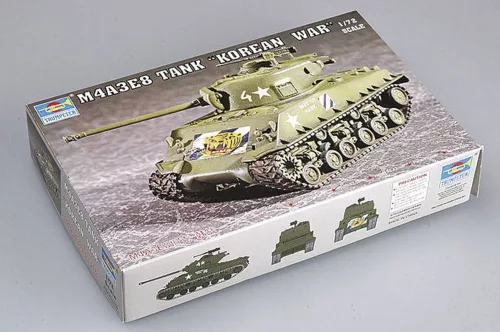Trumpeter M4A3E8 harckocsi (T80 lánctalppal) – 1:72 harcjármű makett