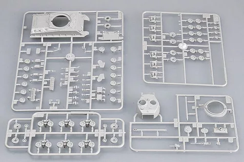 Trumpeter M4A3E8 harckocsi (T80 lánctalppal) – 1:72 harcjármű makett