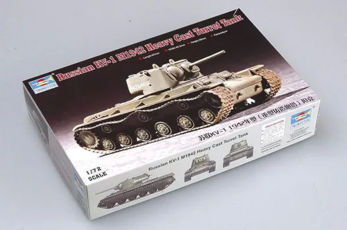 Trumpeter KV-1 1942-es változat – nehéz öntött toronnyal – 1:72 harcjármű makett