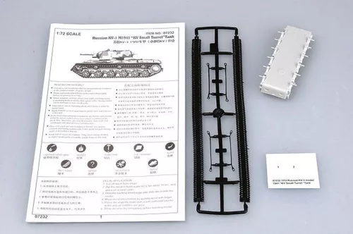 Trumpeter orosz KV-1 – 1941-es változat, kis toronnyal – 1:72 harcjármű makett