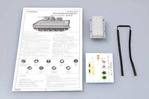 Trumpeter amerikai M113 ACAV páncélozott szállító – 1:72 harcjármű makett