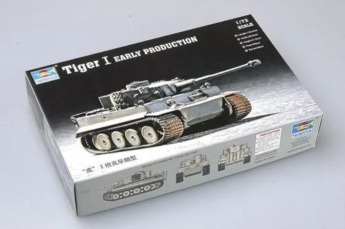 Trumpeter Tiger 1 harckocsi (korai) – 1:72 harcjármű makett