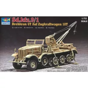   Trumpeter forgódaru 6 t – nehéz vontató 18 t (Sd.Kfz. 9/1) – 1:72 katonai jármű makett