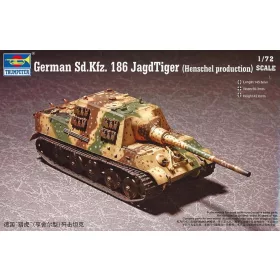   Trumpeter német Sd.Kfz.186 Jagdtiger (Henschel gyártás) – 1:72 harcjármű makett