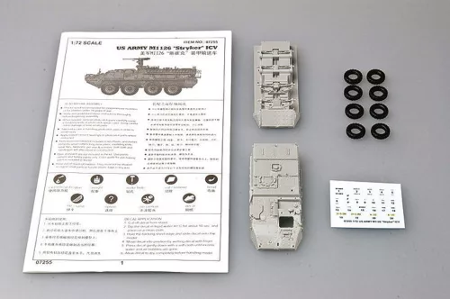 Trumpeter M1126 Stryker Infantry Carrier Vehicle (ICV) – 1:72 harcjármű makett