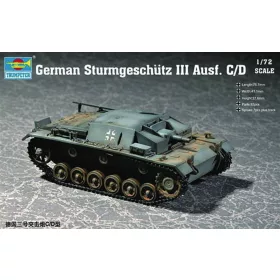   Trumpeter német rohamlöveg III Ausf. C/D – 1:72 harcjármű makett