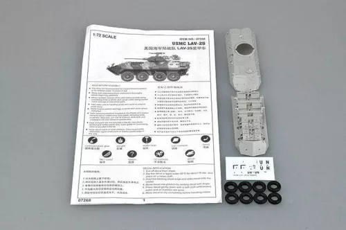 Trumpeter USMC LAV-25 (8X8) könnyű páncélozott jármű – 1:72 harcjármű makett
