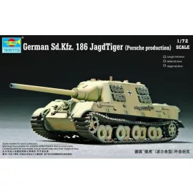   Trumpeter német Sd.Kfz. 186 Jagdtiger – Porsche-változat – 1:72 harcjármű makett