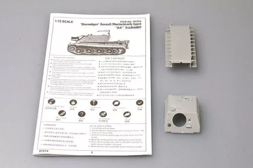 Trumpeter Sturmtiger rohamtarack – korai változat – 1:72 harcjármű makett