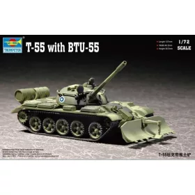 Trumpeter T-55 + BTU-55 – 1:72 harcjármű makett