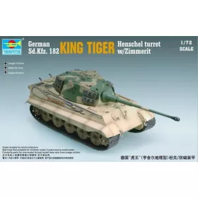   Trumpeter King Tiger Henschel torony + Zimmerit – 1:72 harcjármű makett