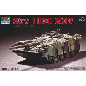 Trumpeter svéd Strv 103C MBT – 1:72 harcjármű makett
