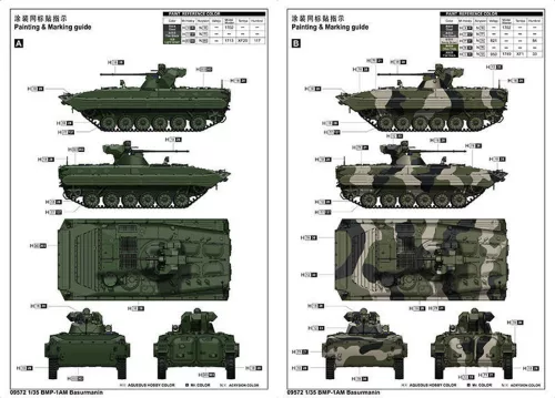 Trumpeter BMP-1 Basurmanin IFV – 1:35 harcjármű makett