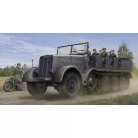   Trumpeter Sd.Kfz. 9 18 t nehéz vontató – tüzérségi változat – 1:35 katonai jármű makett