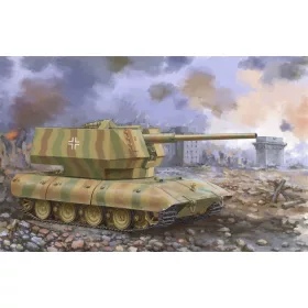   Trumpeter német E-100 légvédelmi harckocsi + 12,8 cm Flak 40 – 1:35 harcjármű makett