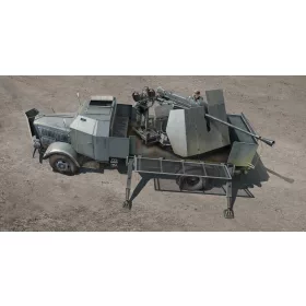   Trumpeter L4500A + 5 cm Flak 41 II – 1:35 légvédelmi löveg makett