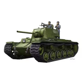   Trumpeter KV-1 1942 egyszerűsített tornyú harckocsi + harckocsiszemélyzet – 1:35 harcjármű makett