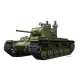 Trumpeter KV-1 1942 egyszerűsített tornyú harckocsi + harckocsiszemélyzet – 1:35 harcjármű makett
